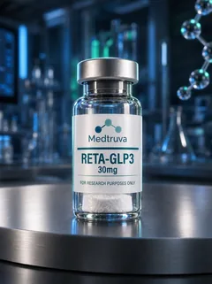 Retatrutide research peptide vial for laboratory studies